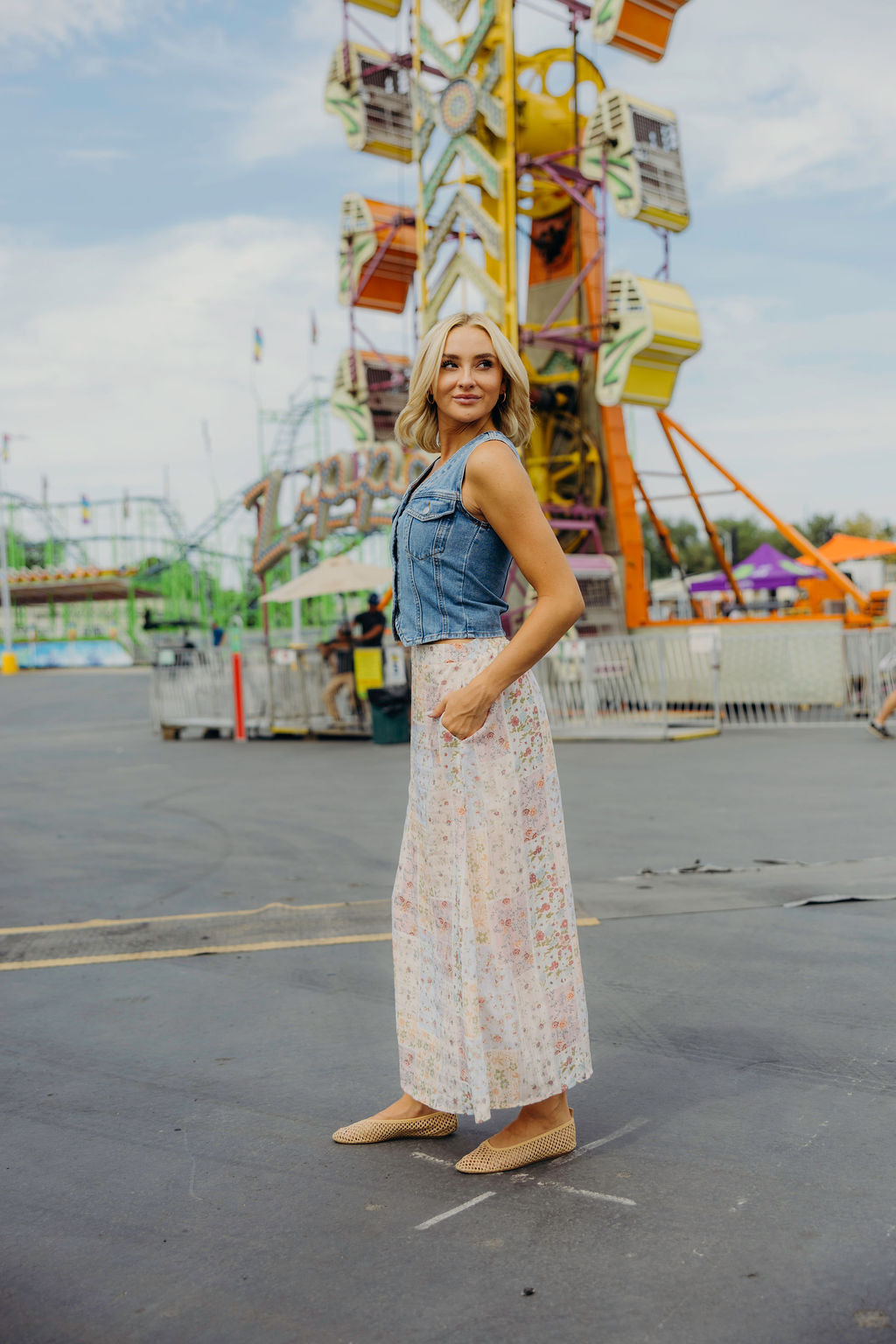 THE DENIM VEST - MEDIUM WASH