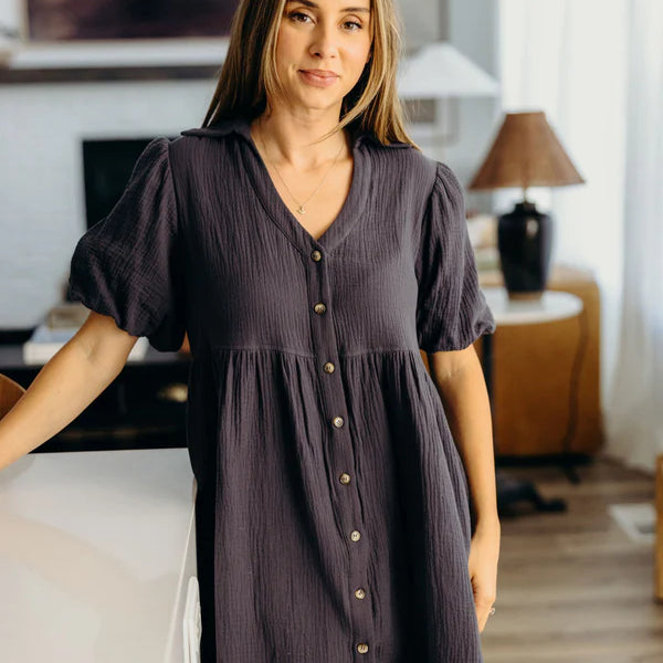 THE CHEYENNE DRESS - BLUE HORIZON