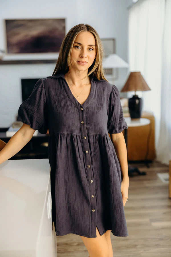 THE CHEYENNE DRESS - BLUE HORIZON