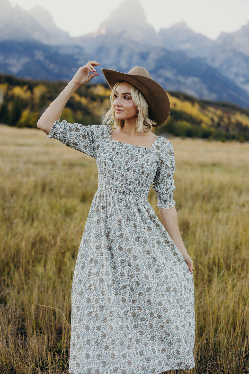 PEPPER PRINTED MIDI DRESS - BOTANICA