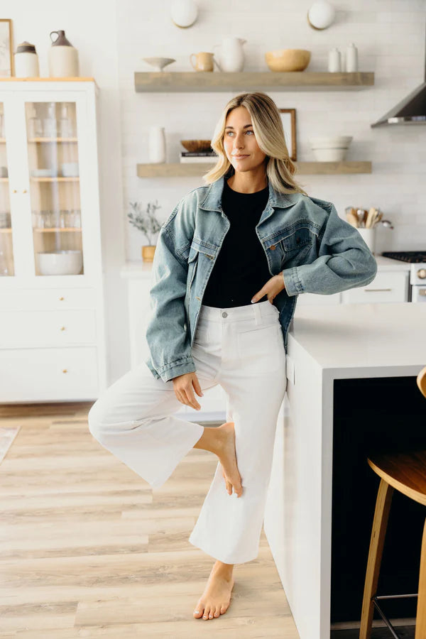 THE OVERSIZED DENIM JACKET - HERITAGE FADE