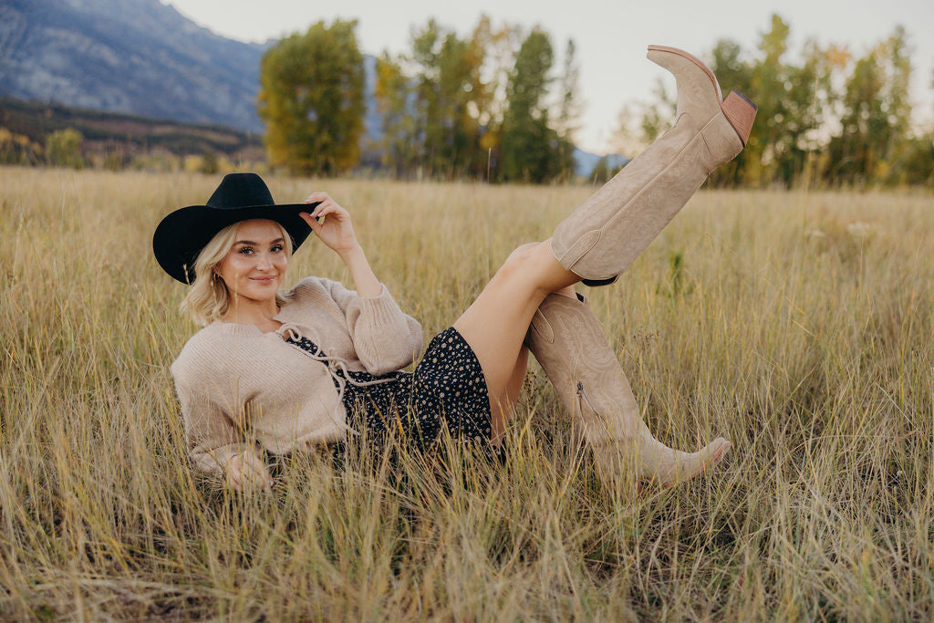 BOW FRONT CROP CARDIGAN - VANILLA CUSTARD
