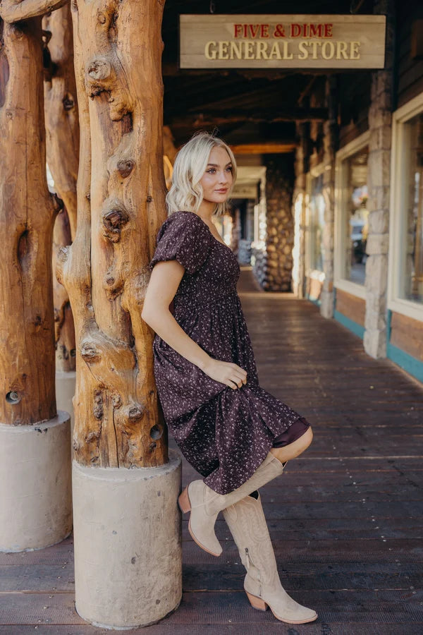 *PRE ORDER * MILEY PRINTED MAXI DRESS - WOODLAND DITSY