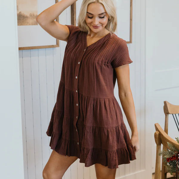 THE JUDE DRESS - DAMSON