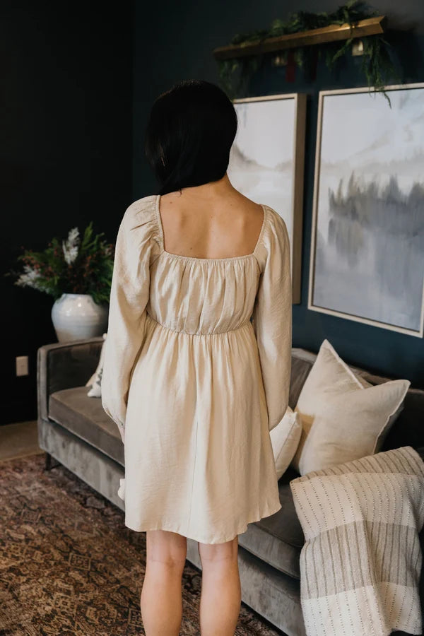 *PRE ORDER * IMOGEN LS DRESS - BISCOTTI