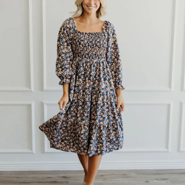 THE SULLIVAN FLORAL DRESS - CITRUS BLOOM