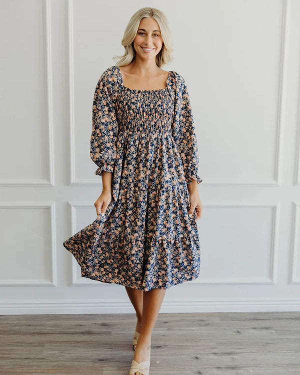 THE SULLIVAN FLORAL DRESS - CITRUS BLOOM