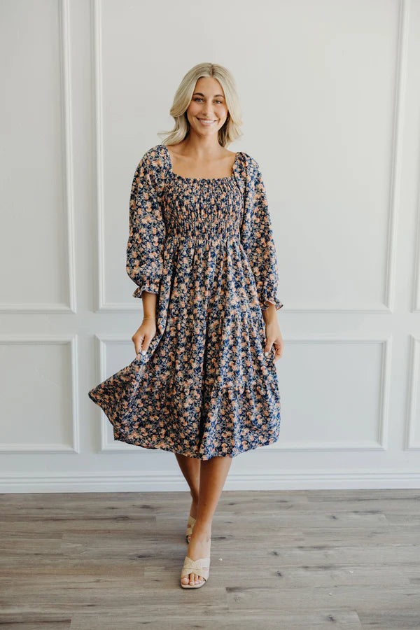 THE SULLIVAN FLORAL DRESS - CITRUS BLOOM