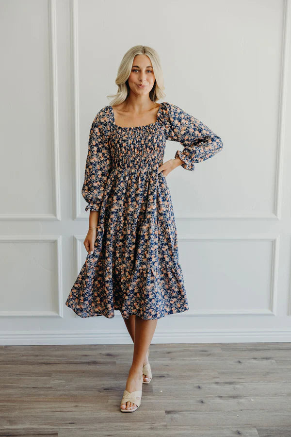 THE SULLIVAN FLORAL DRESS - CITRUS BLOOM