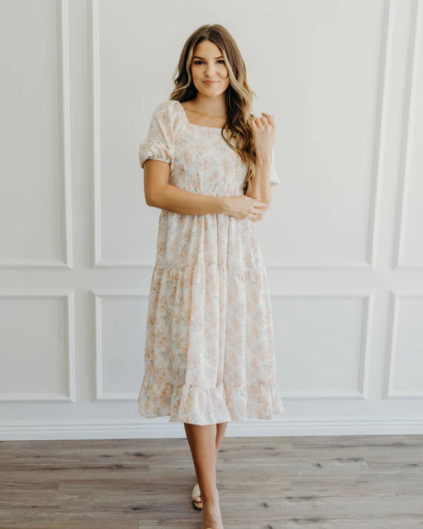 THE POPPY MIDI DRESS - MORNING DEW