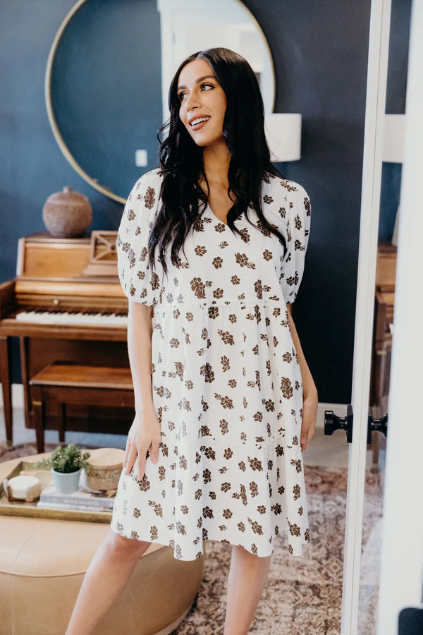 THE CLAUDE DRESS - COCOA BUD