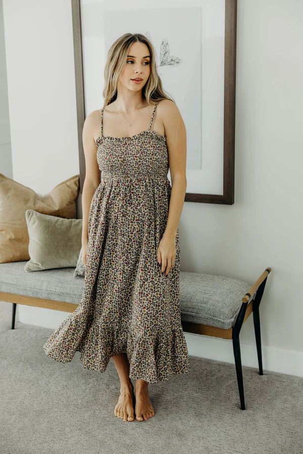 THE JONES TANK DRESS - GOLDEN HARVEST