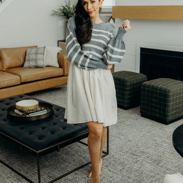 THE CAMERON DRESS - LIGHT GREY