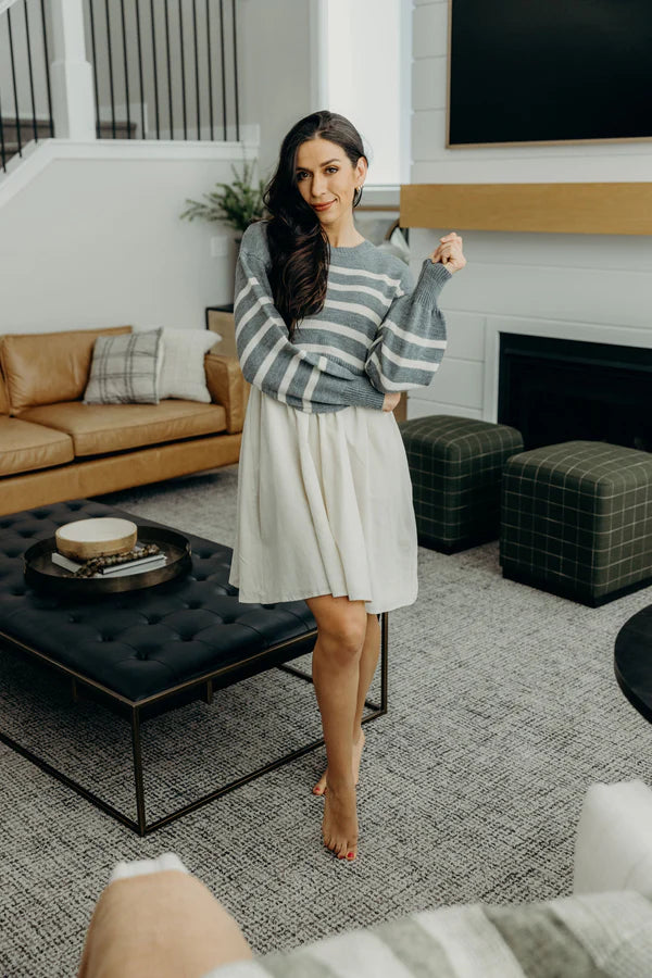 THE CAMERON DRESS - LIGHT GREY