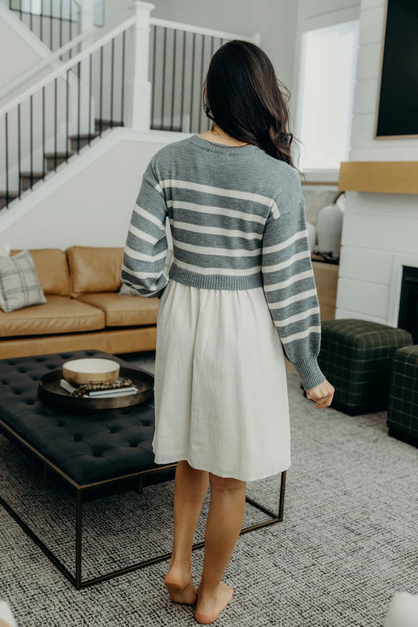 THE CAMERON DRESS - LIGHT GREY