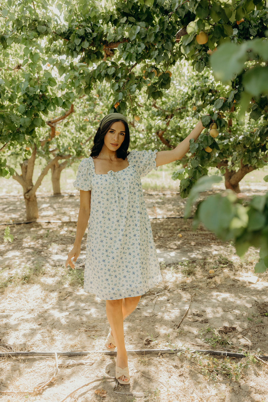 MITCHELL PRINTED DRESS - BLUE BUNDLES