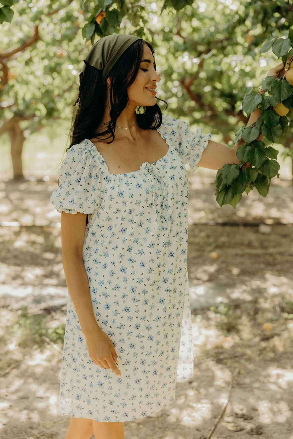 MITCHELL PRINTED DRESS - BLUE BUNDLES