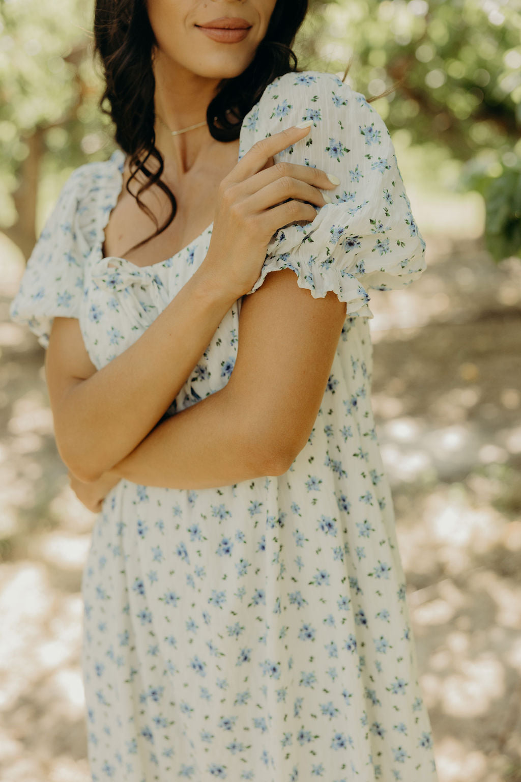 MITCHELL PRINTED DRESS - BLUE BUNDLES