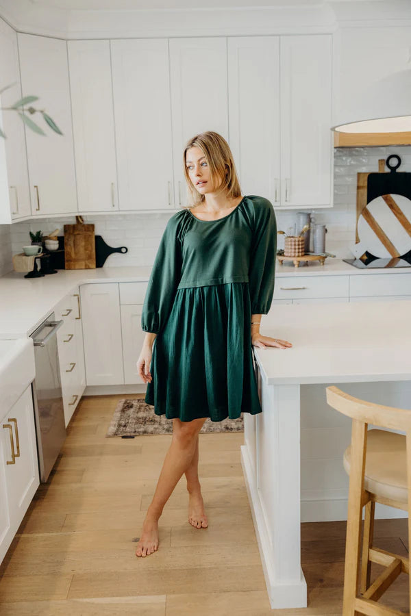 THE DAWN DRESS - PINE NEEDLE