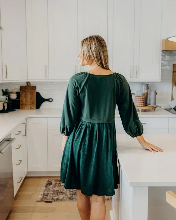 THE DAWN DRESS - PINE NEEDLE