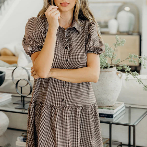 THE ESME DRESS - CHOCOLATE - LAST SIZE XL