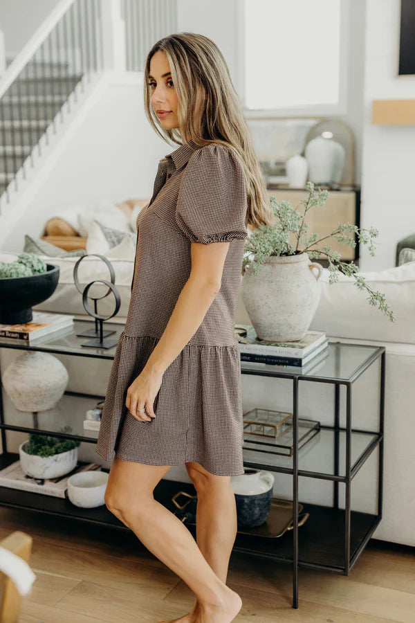 THE ESME DRESS - CHOCOLATE - LAST SIZE XL