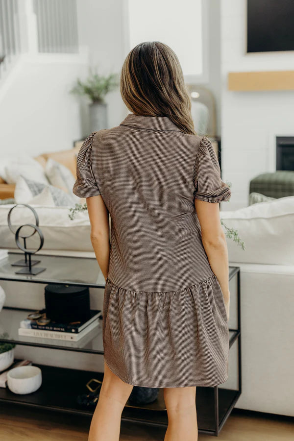 THE ESME DRESS - CHOCOLATE - LAST SIZE XL