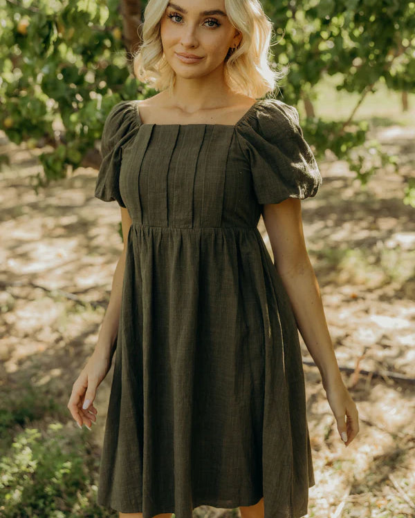 HONOR DRESS - CHIVE