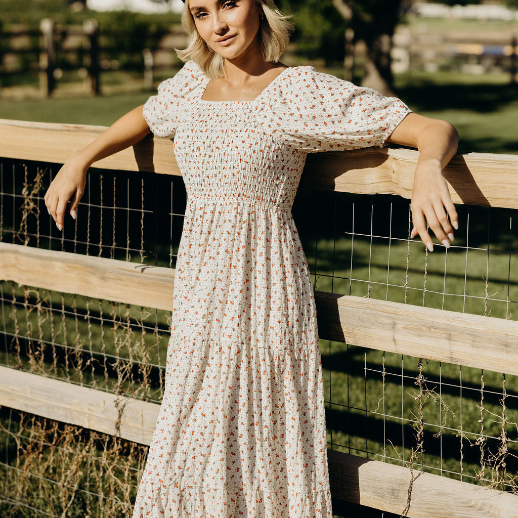 THE INDY MIDI DRESS - LIPSTICK RED