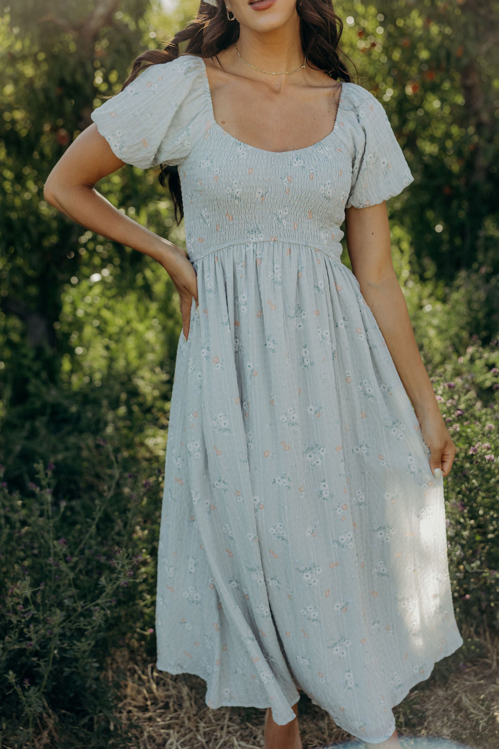 MILEY MIDI DRESS - MORNING MEADOW