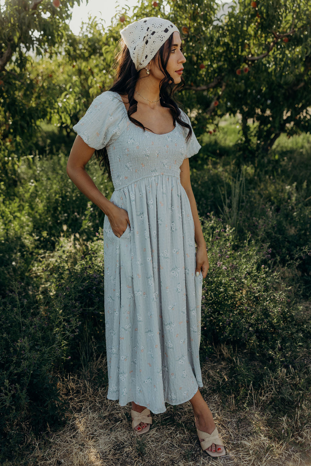 MILEY MIDI DRESS - MORNING MEADOW
