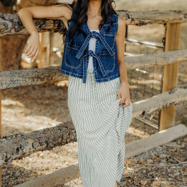 DENIM TIE TEST - INKWELL