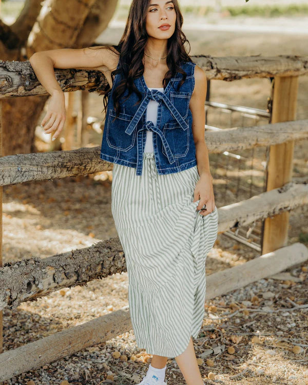 DENIM TIE TEST - INKWELL