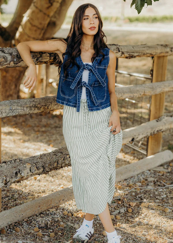 DENIM TIE TEST - INKWELL