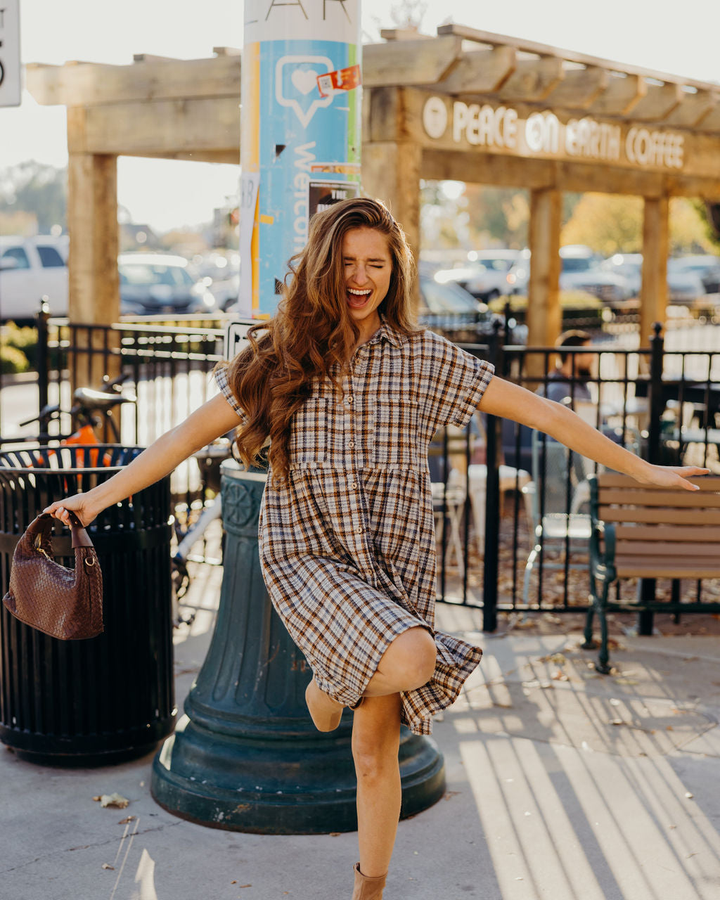 THE BLANCHE DRESS - HARVEST PLAID