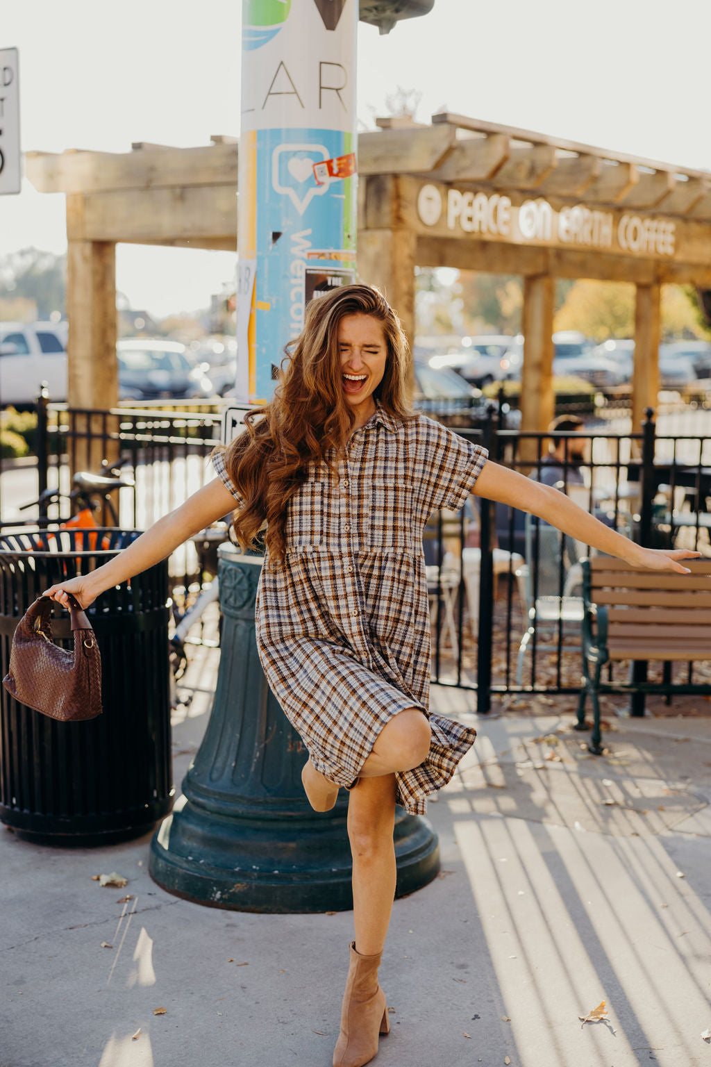 THE BLANCHE DRESS - HARVEST PLAID