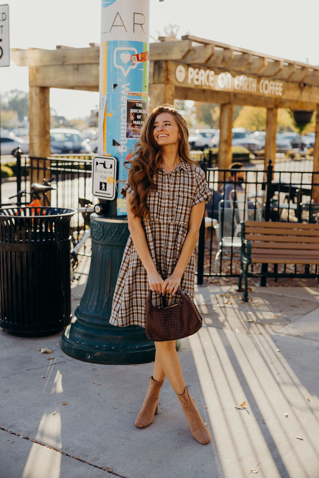 THE BLANCHE DRESS - HARVEST PLAID