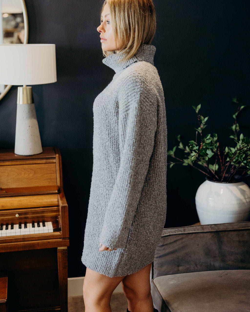 THE VERITY SWEATER DRESS - WINTER HAZE