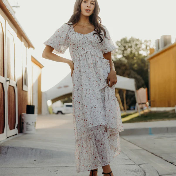 JENSEN MIDI DRESS - ROSE TINT