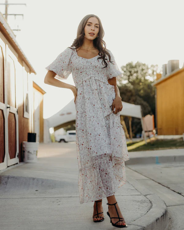 JENSEN MIDI DRESS - ROSE TINT