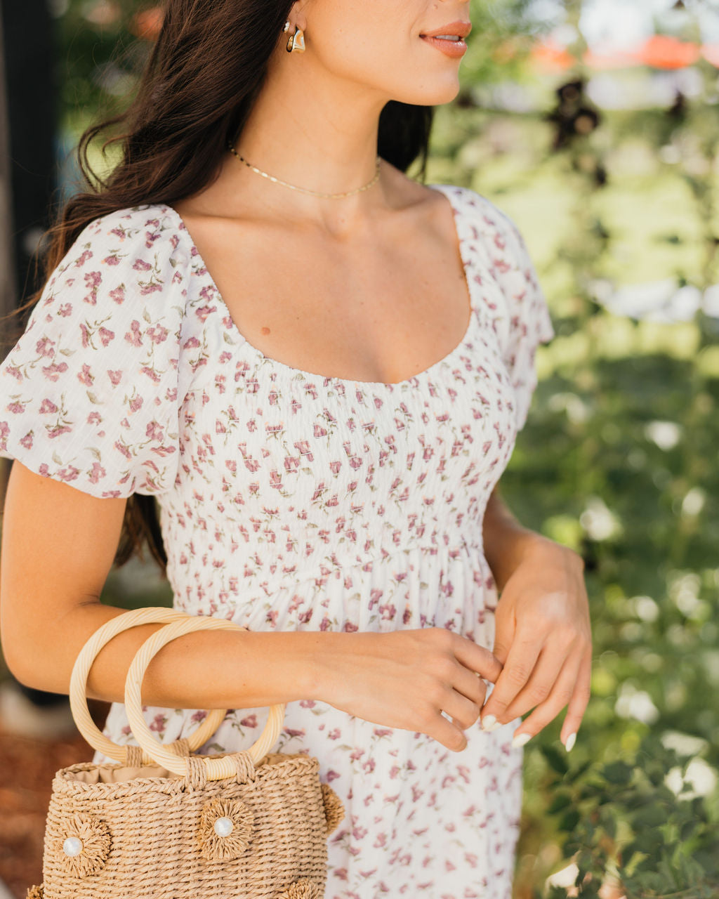 MILEY MIDI DRESS - WILD PLUM VINE