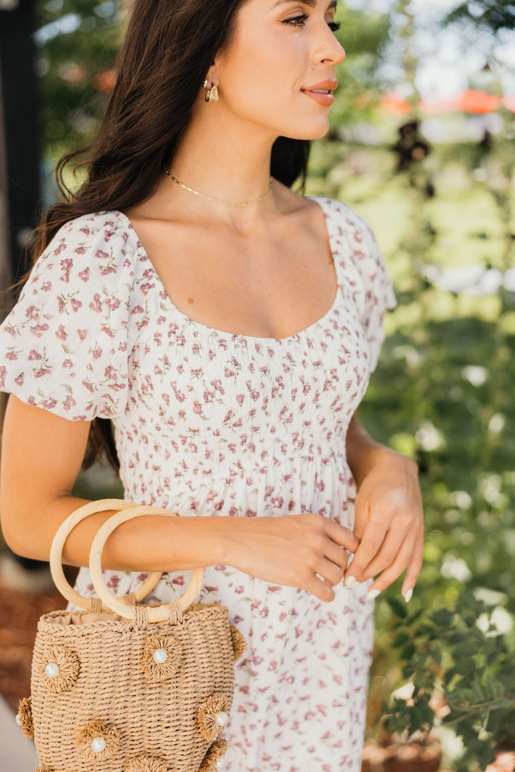 MILEY MIDI DRESS - WILD PLUM VINE