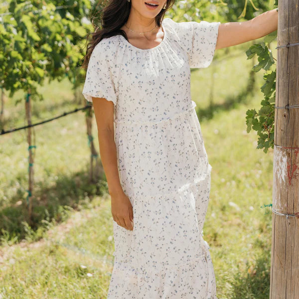 THE SERENA PRINTED MIDI DRESS - ENDLESS DAY