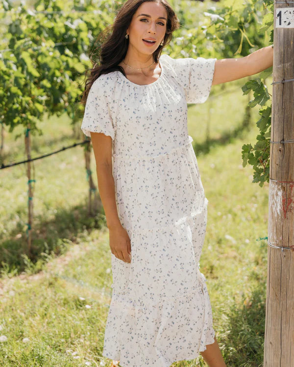 THE SERENA PRINTED MIDI DRESS - ENDLESS DAY