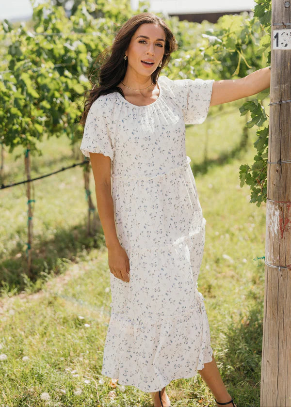 THE SERENA PRINTED MIDI DRESS - ENDLESS DAY