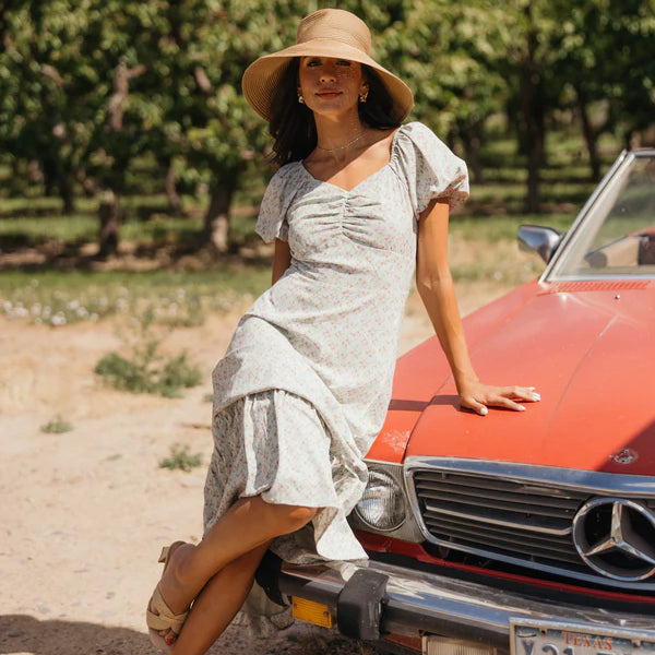 HAWTHORNE MIDI DRESS - PALE PISTACHIO