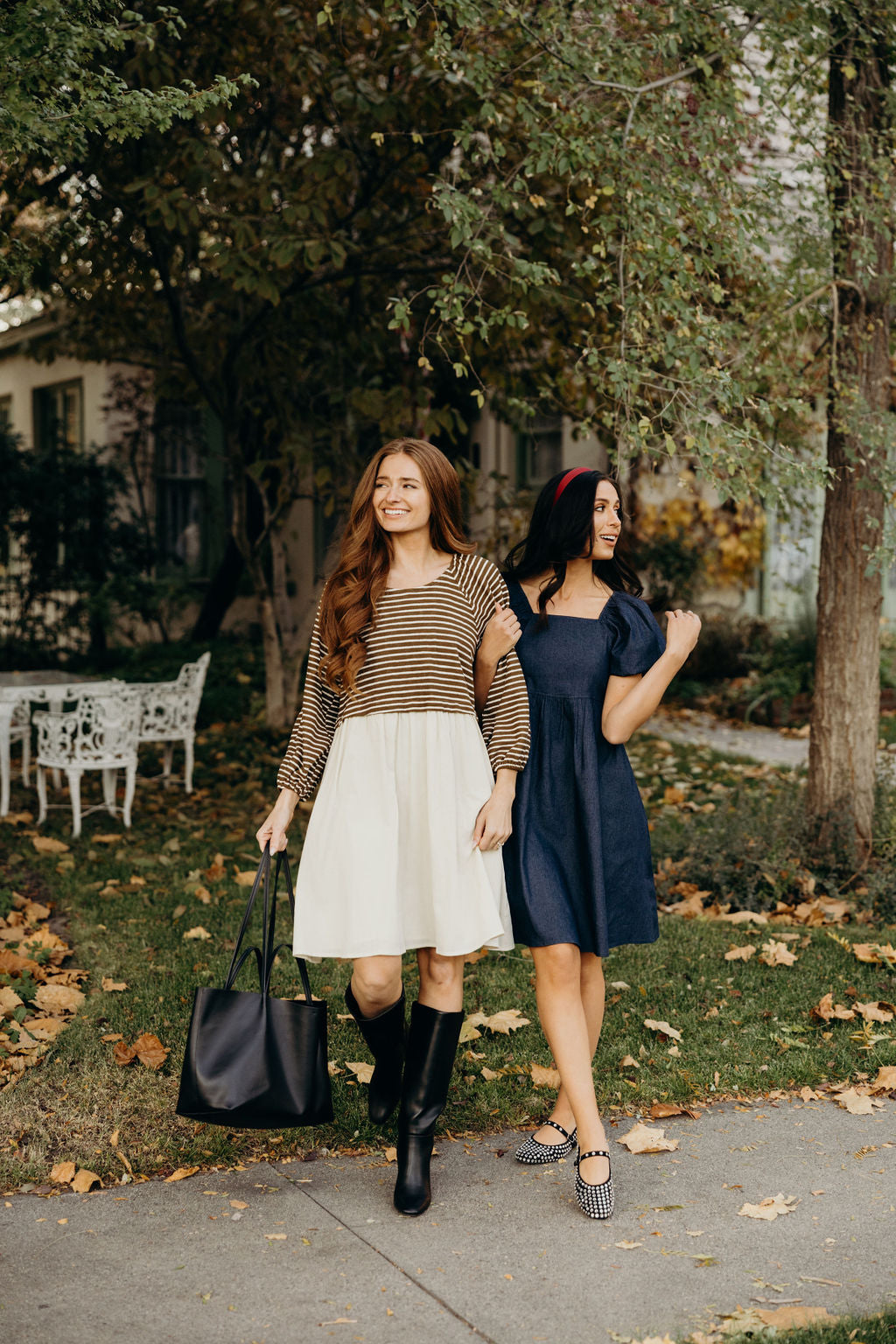 THE DAWN DRESS - OLIVE STRIPED