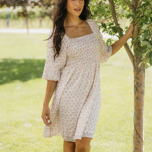 THE SCOTLYNN DRESS - RED RADISH