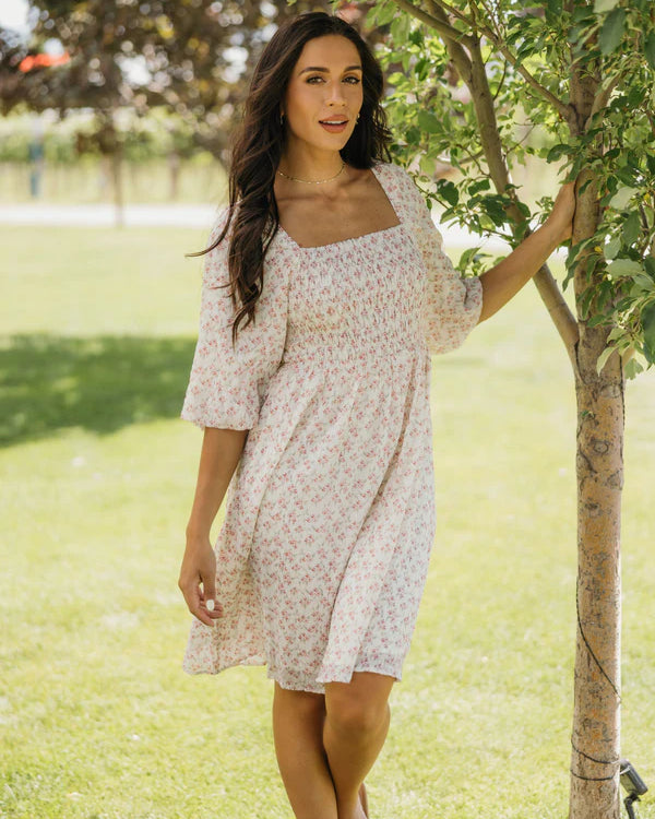 THE SCOTLYNN DRESS - RED RADISH