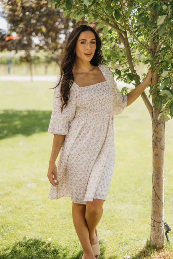 THE SCOTLYNN DRESS - RED RADISH